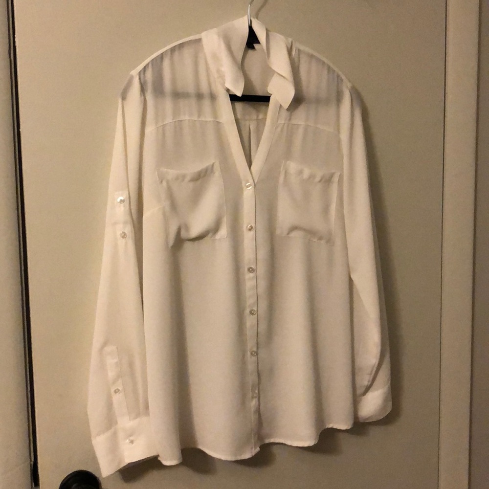 Button down dress top.